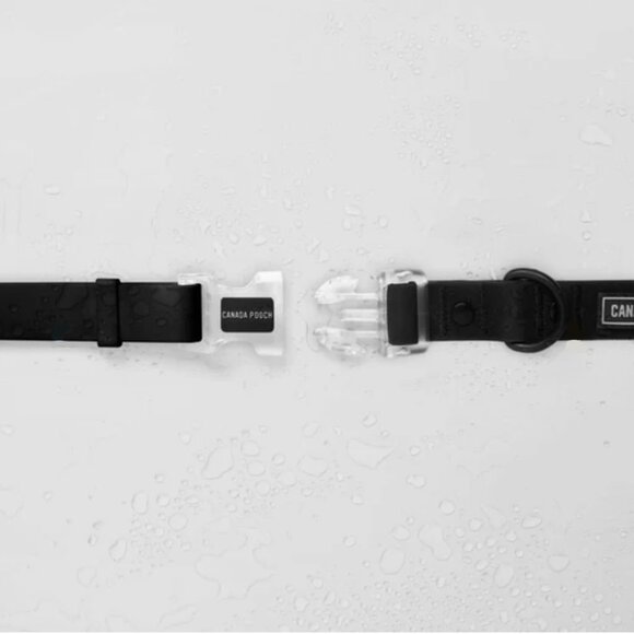NWT LARGE Canada Pooch Waterproof & Odor Resistant Black Dog Collar & Leash Set - Picture 6 of 11